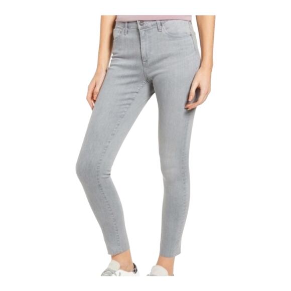 AG Adriano Goldschmied Jeans Aaran Raw Hem Ankle Skinny gray size 24 - Picture 1 of 9
